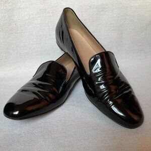 J Crew Women's Darby Patent Loafers, Black, Sz 10
